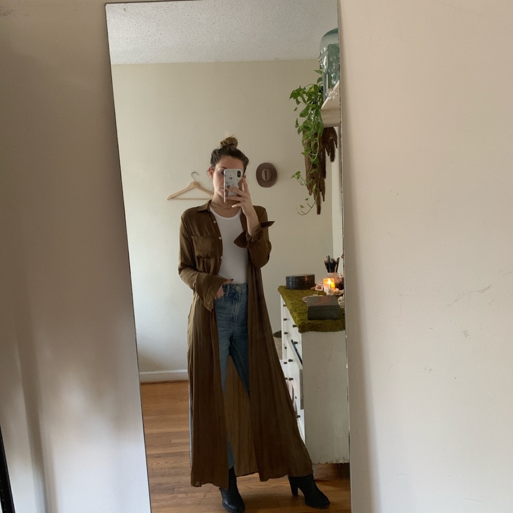 Shirt Dress with Dragon Detail